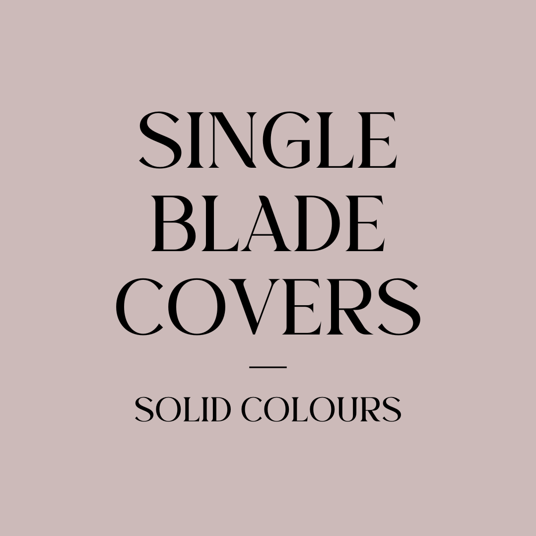 Solid Colour Range Single Fan Blade Cover
