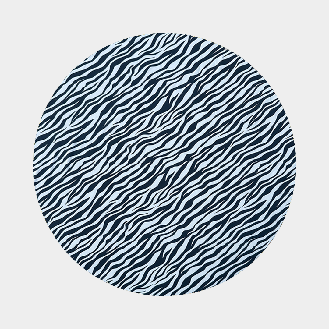 Zebra print fabric swatch