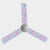 Cherry Blossom flowers on a blue background fan blade covers on a 3 blade fan