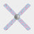Cherry Blossom flowers on a blue background fan blade covers on a 3 blade fan