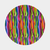 Fabric picture of Liquorice Allsorts.  Pink, green, yellow, blue and orange wavy stripes with a hint of black.