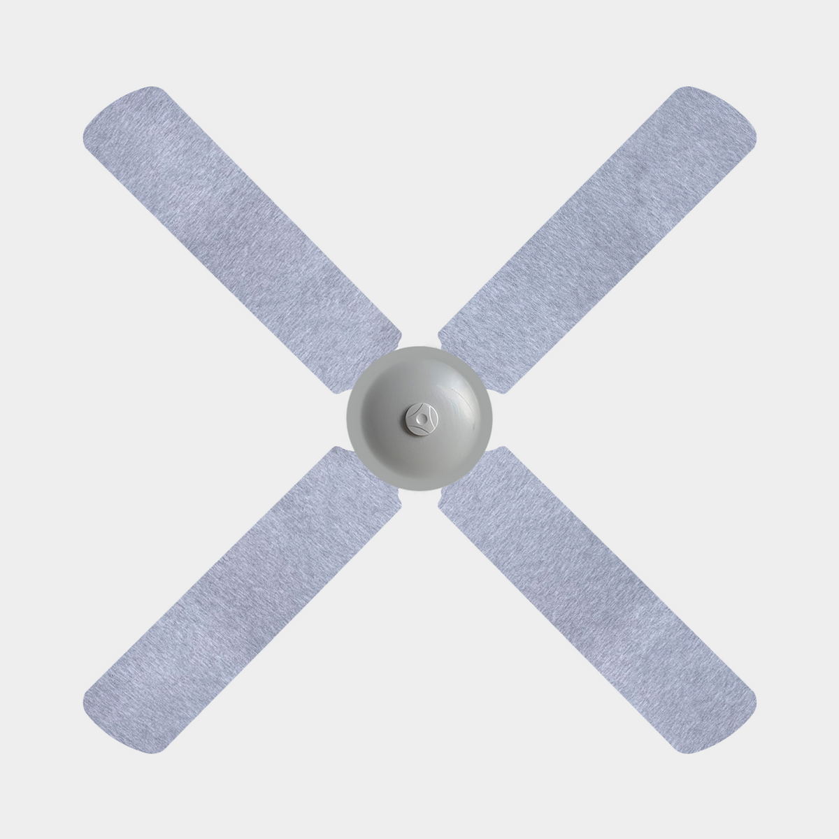 Four light grey coloured fan blade covers