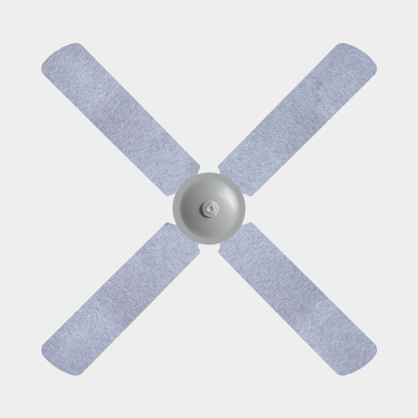 Light grey coloured fan blade covers