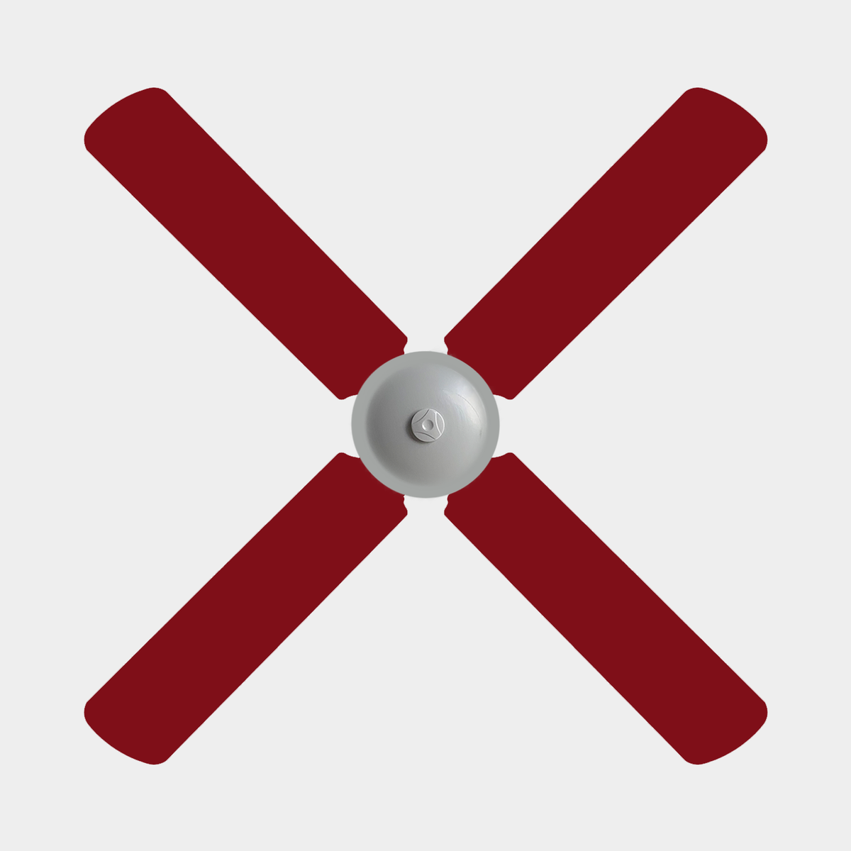 Four red fan blade covers