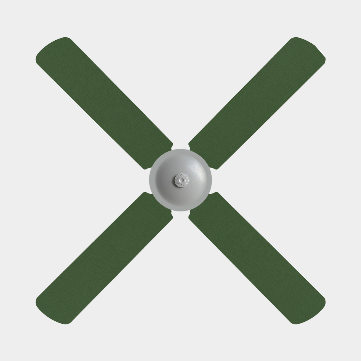 4 blade ceiling fan with sage green removable fan blade covers