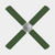 Sage Green coloured ceiling fan blade covers on a 3 blade ceiling fan