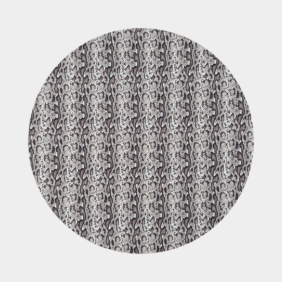 Snake skin print fabric swatch