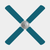 Teal coloured fan blade covers on a fan
