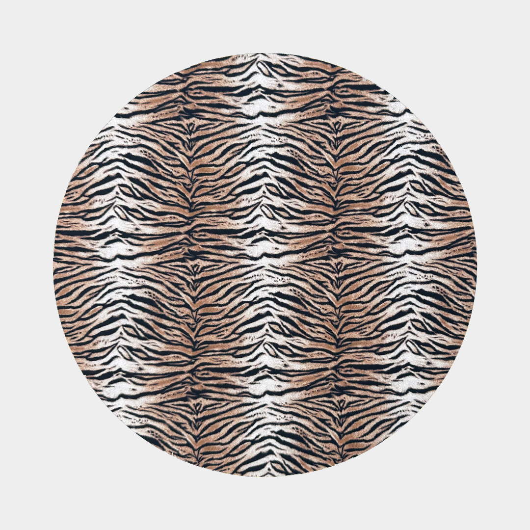 Tiger print fabric swatch