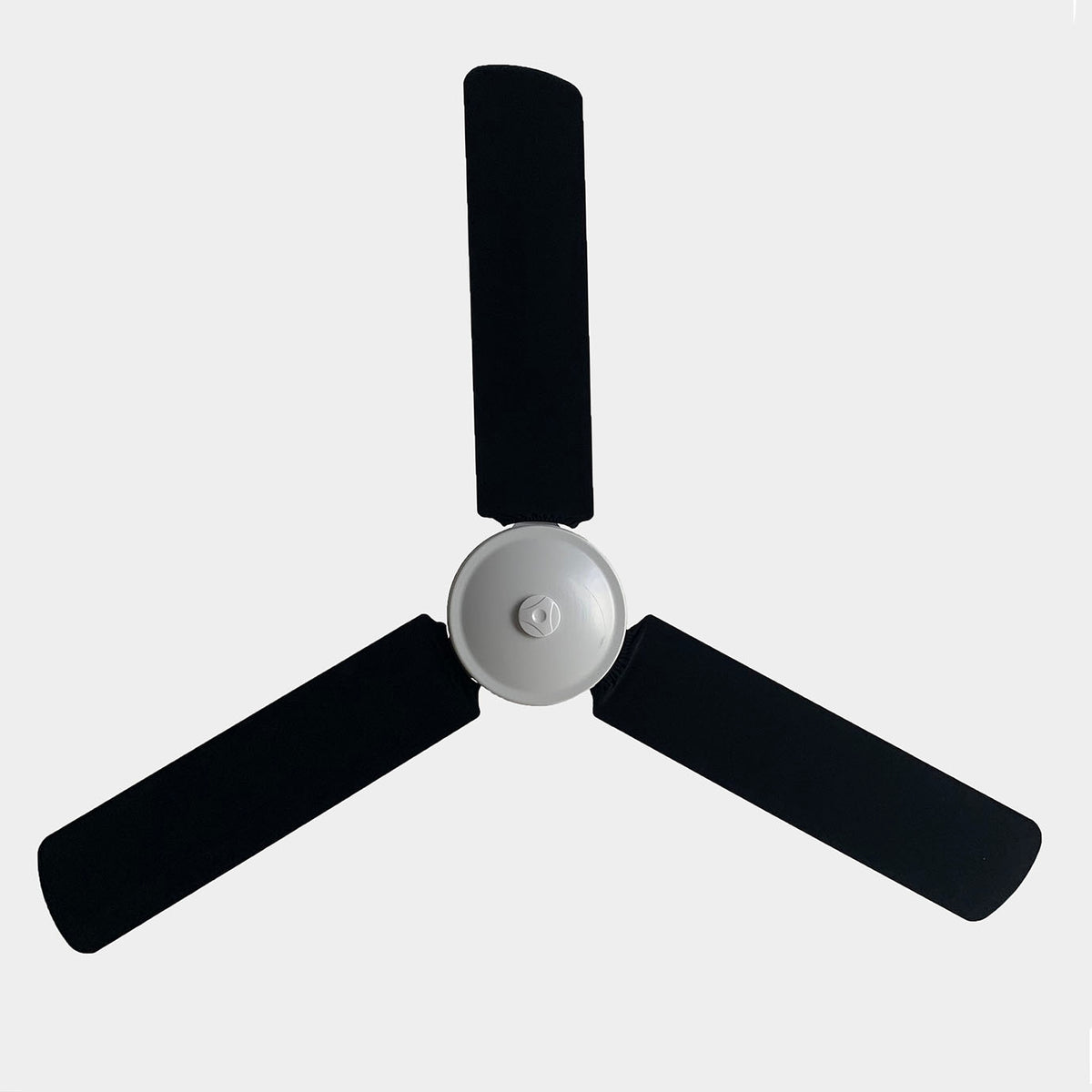 Black Fabric Slip On Fan Blade Covers Handmade In Australia Fan