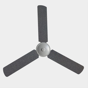 Ceiling fan blade covers made with a titanium sparkling material